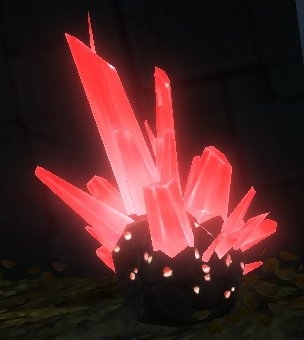 Solid Red Crystal Formation