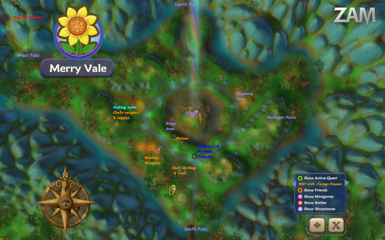 Merry Vale map by LadyParker