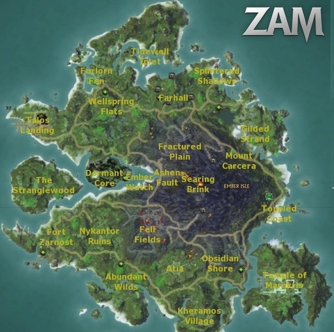 Map of Ember Isle