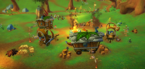 Overview of the Robgoblin Camp, as seen from the Robgoblin Trove