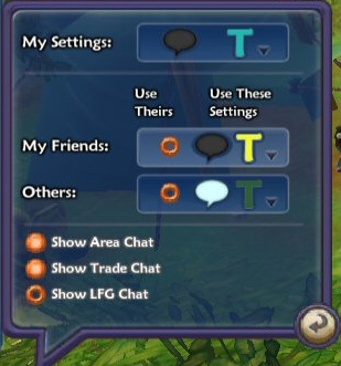 Chat Settings -- Overview