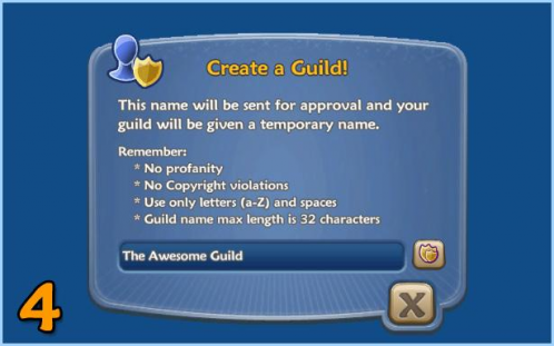 Creating a guild -- Step 4