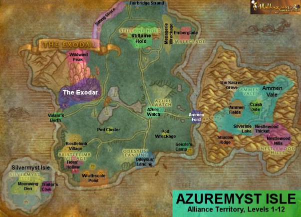 How do you reach azuremyst isle as horde?   world of 