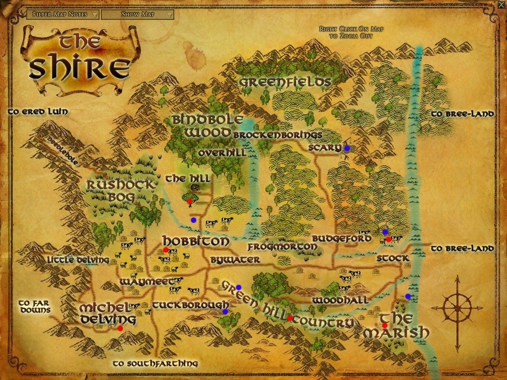 The Shire locations