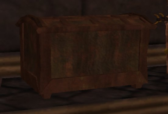 Chest containing Kendal Druther's gear