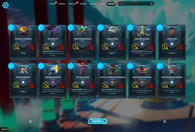 <em>Duelyst</em> Card Screenshot