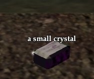 a small crystal