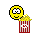 Smiley: popcorn