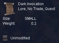 Dark Invocation :: Items :: EverQuest :: ZAM