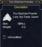 Thumbnail of Tsu Shaman Powder item window 2017