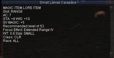 Small Larvae Carapace :: Items :: EverQuest :: ZAM