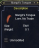 Thumbnail of Margyl's Tongue item window 2017