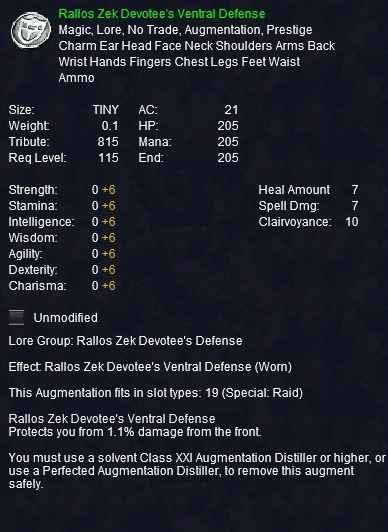 Rallos Zek Devotee's Ventral Defense :: Items :: EverQuest :: ZAM