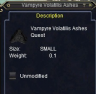 Thumbnail of Vampyre Volatilis Ashes item window 2016
