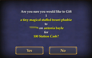 SC gifting - confirmation box