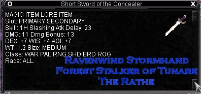 Short Sword* :: Items :: EverQuest :: ZAM