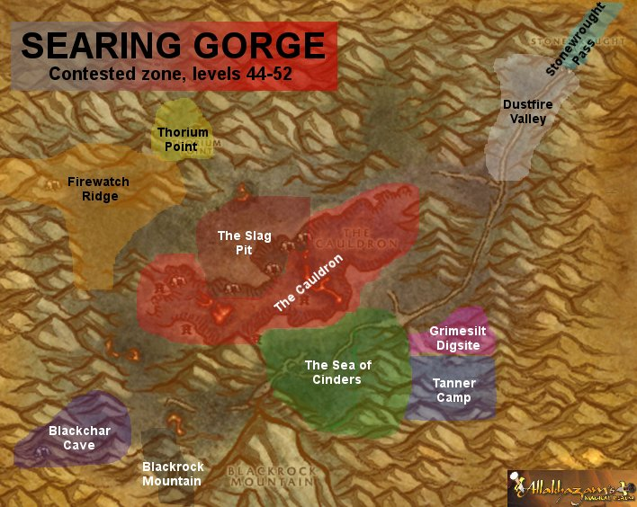 searing gorge