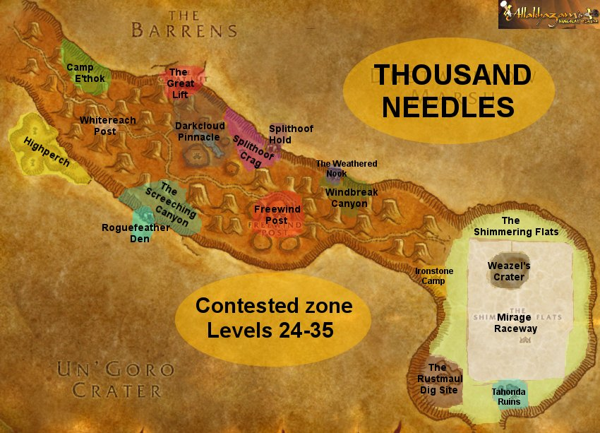 Thousand Needles World Of Warcraft ZAM