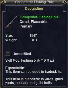 Collapsible Fishing Pole :: Items :: EverQuest :: ZAM