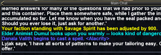 Savage Spirit Faction Increase