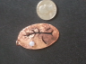 Thumbnail of Sideways photo of copper tree pendant with blue agate.