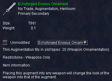 Echoforged Enoxus Ornament :: Items :: EverQuest :: ZAM