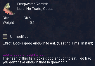 Deepwater Redfish :: Items :: EverQuest :: ZAM