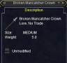 Thumbnail of Broken Mancatcher Crown item window 2017