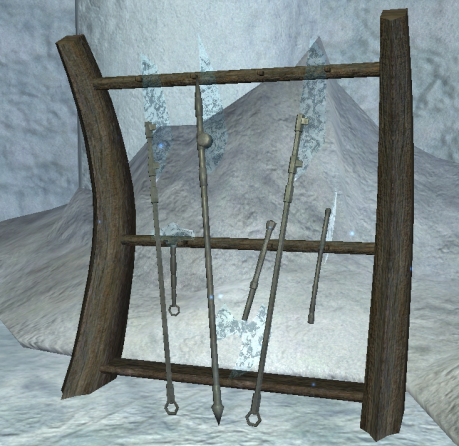rack of icy weapons
