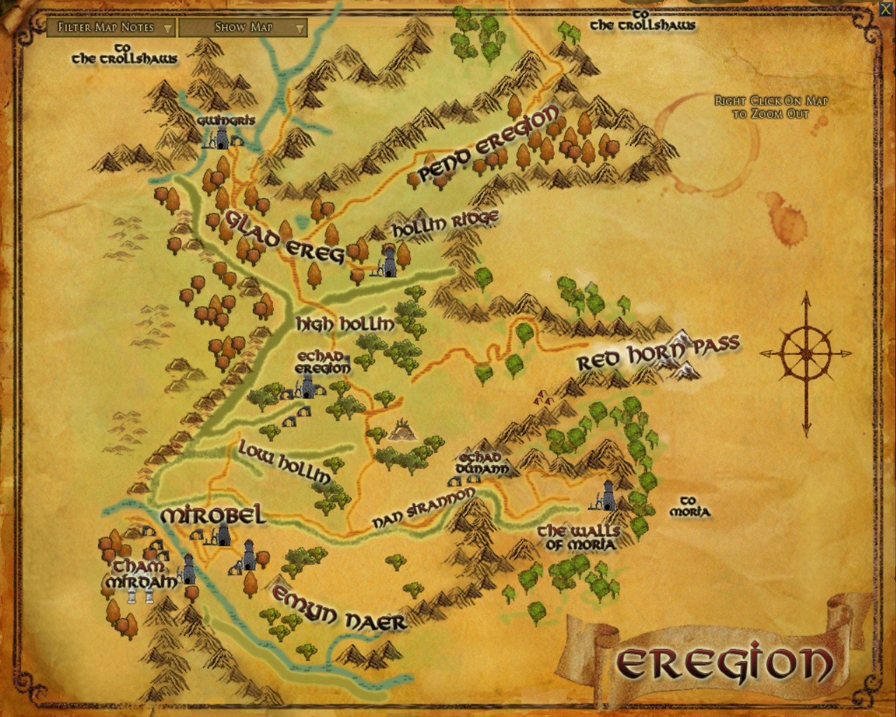 Eregion :: Maps :: Lord of the Rings Online :: ZAM