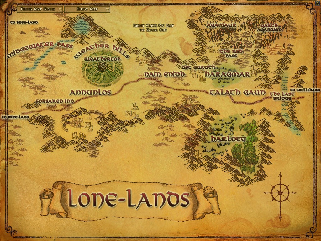 Instructions in the Map :: Quests :: Lord of the Rings Online :: ZAM