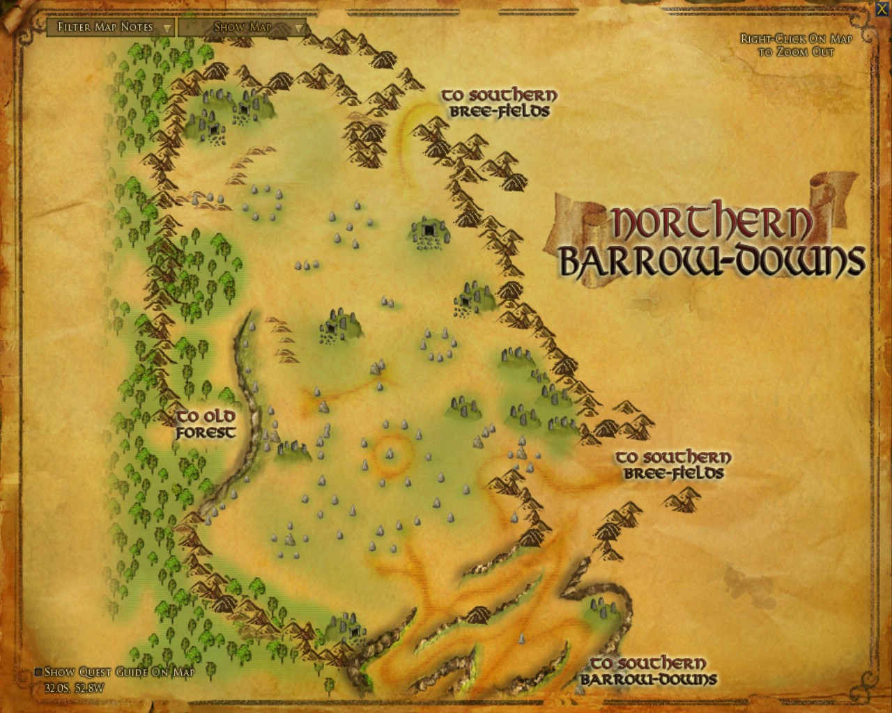 Instructions in the Map :: Quests :: Lord of the Rings Online :: ZAM