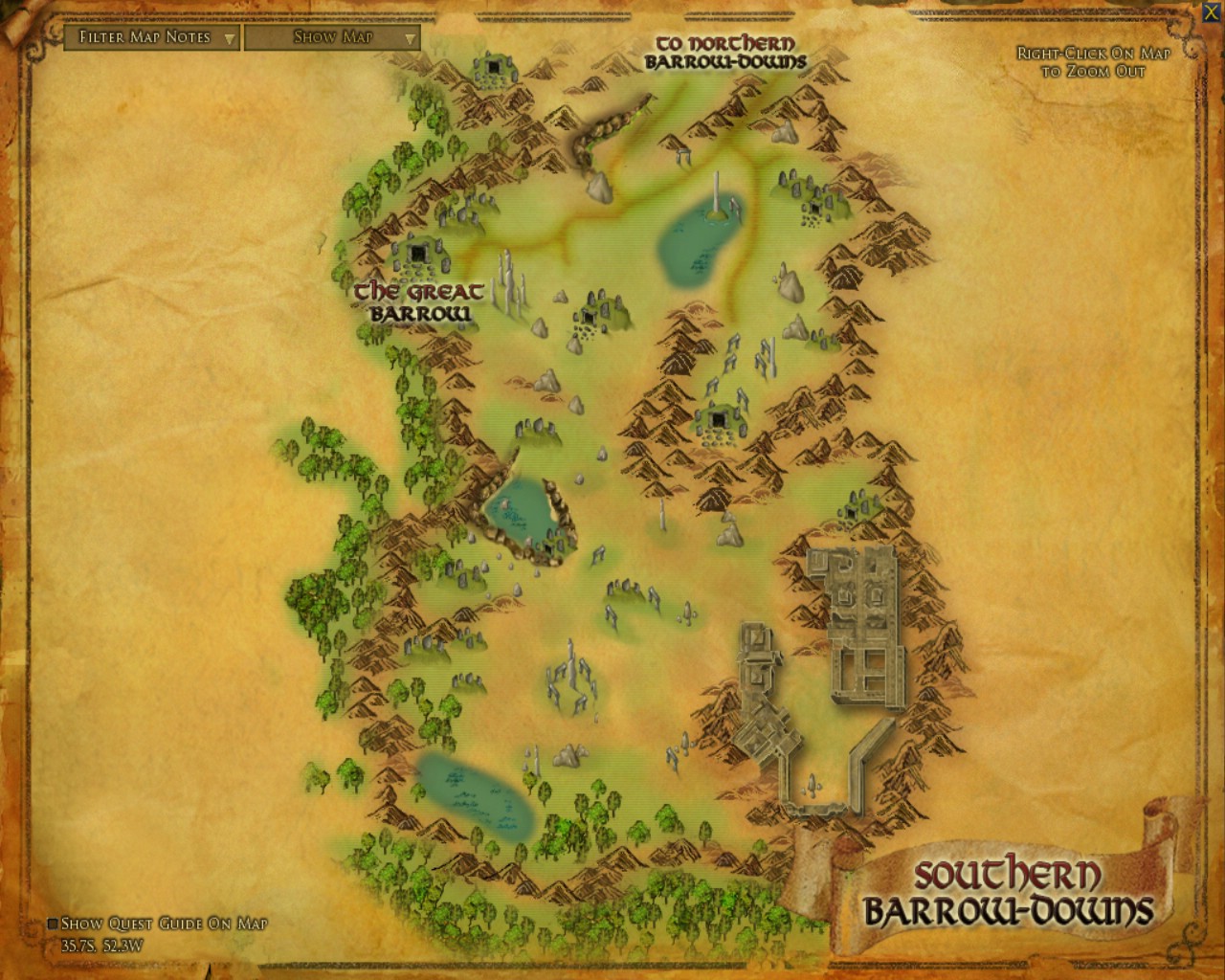 Instructions in the Map :: Quests :: Lord of the Rings Online :: ZAM