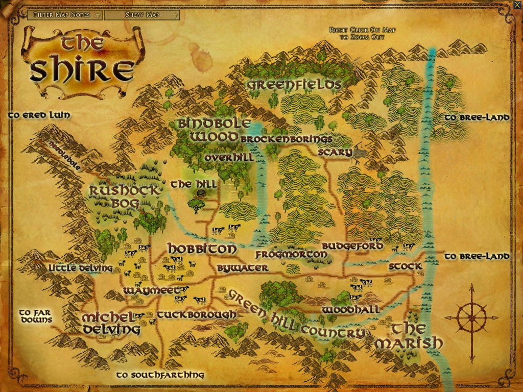 Instructions in the Map :: Quests :: Lord of the Rings Online :: ZAM